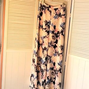 STATE OF BEING PINK FLORAL PRINT PALAZZO PANTS SZXS